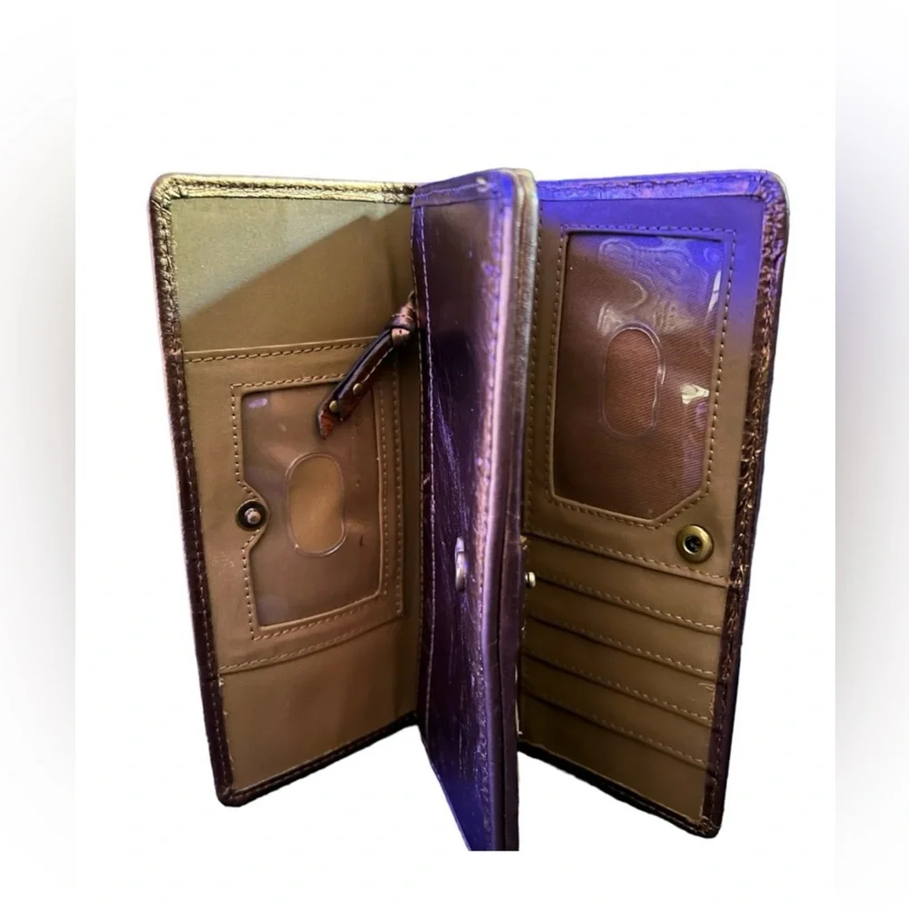Vintage Fossil Butterfly Trifold Wallet - Picture 3 of 7